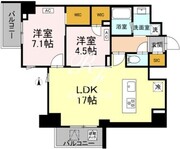 ロイジェント戸越銀座 401 間取り図