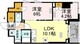 ロイジェント戸越銀座 208 間取り図