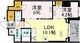 ロイジェント戸越銀座 407 間取り図