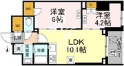 ロイジェント戸越銀座 408 間取り図