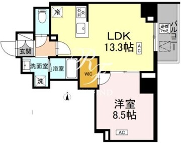 ロイジェント戸越銀座 409 間取り図