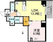 ロイジェント戸越銀座 605 間取り図