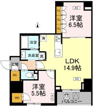 ロイジェント戸越銀座 104 間取り図