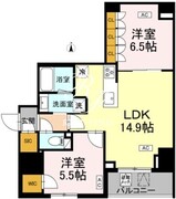 ロイジェント戸越銀座 606 間取り図