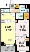 ロイジェント戸越銀座 314 間取り図