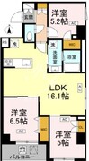 ロイジェント戸越銀座 706 間取り図