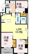 ロイジェント戸越銀座 610 間取り図