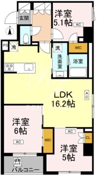 ロイジェント戸越銀座 610 間取り図