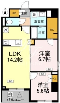 ロイジェント戸越銀座 514 間取り図