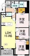 ロイジェント戸越銀座 111 間取り図