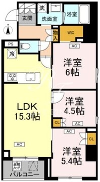 ロイジェント戸越銀座 111 間取り図