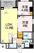 ロイジェント戸越銀座 515 間取り図