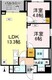 ロイジェント戸越銀座 515 間取り図