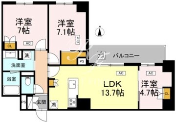 ロイジェント戸越銀座 112 間取り図