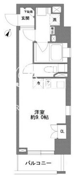 コスモグラシア清澄白河 507 間取り図