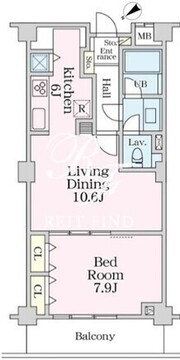 グラマシー恵比寿 318 間取り図