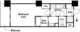 ドゥーエ蒲田 605 間取り図