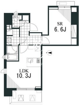 ラティエラ文京音羽 603 間取り図