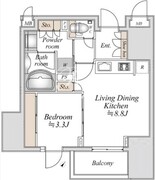 ラドゥセール巣鴨 907 間取り図