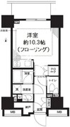 パークリュクス西新宿 605 間取り図