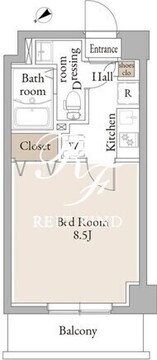 グランカーサお花茶屋 402 間取り図