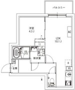ＡＸＩＡ　Ｍ－Ｃｉｔｙ浮間公園 401 間取り図