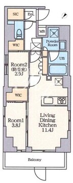 クレストコート南長崎 101 間取り図