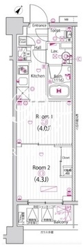 ガーラ雑色グランドステージ 214 間取り図