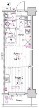 ガーラ雑色グランドステージ 215 間取り図