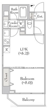 ルミーク大森 203 間取り図