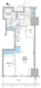 ルフォンプログレ北新宿 1307 間取り図