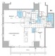 ルフォンプログレ北新宿 1306 間取り図