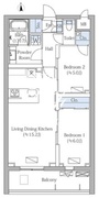 モクシオンプレミアム四谷大京町 203 間取り図