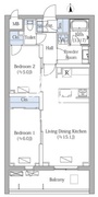 モクシオンプレミアム四谷大京町 204 間取り図