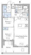 モクシオンプレミアム四谷大京町 206 間取り図