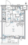 プレミアムキューブ中野 408 間取り図