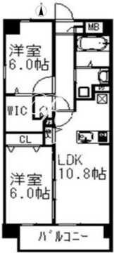 プライムアーバン千駄木 401 間取り図