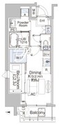 ベルファース蒲田ウエスト 1101 間取り図
