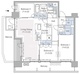 リビオ上野池之端 613 間取り図