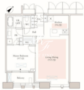 Dマークス西新宿タワー 2113 間取り図