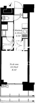 フレンシア浅草橋 1005 間取り図