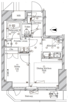 シーフォルム入谷 701 間取り図