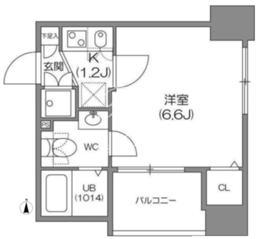 アジールコート中野坂上 604 間取り図