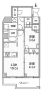 エスレジデンス千住大橋ブロード 501 間取り図