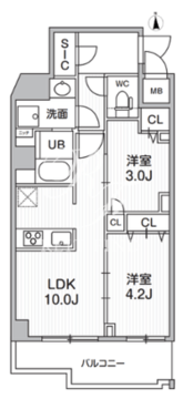 エスレジデンス千住大橋ブロード 501 間取り図