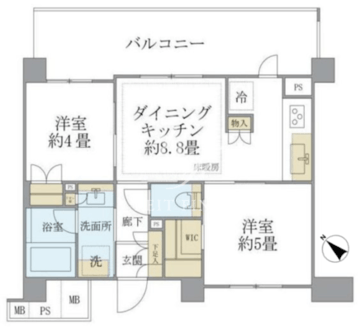 ブリリア旗の台 309 間取り図