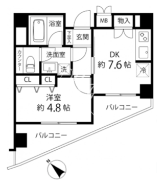 グレイスコート志村三丁目 608 間取り図