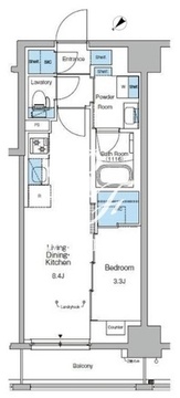 ルフォンリヴェント門前仲町 402 間取り図
