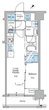 ルフォンリヴェント門前仲町 602 間取り図