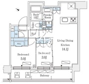 シーズンフラッツ町屋 405 間取り図